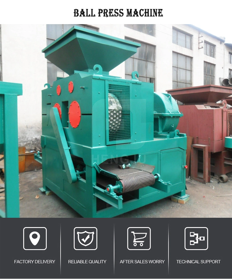 Barbecue Charcoal Production Line Coal Powder Dust Briquette Ball Press Machine for Sale