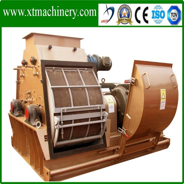 220kw Motor, Double Roller, 132PCS Blades Wood Sawdust Hammer Crusher